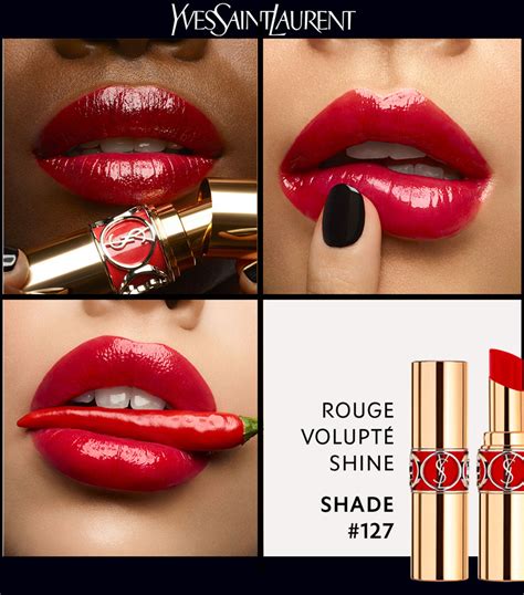 ysl rouge volupte shine รวว|YSL volupte shine lipstick.